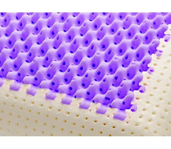 Cuscino-Memory-Premium-Purple-particolare-traspirante-Marcapiuma