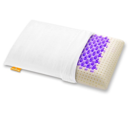 Coppia cuscini in Memory Foam modello PREMIUM PURPLE/FUCSIA