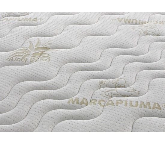 Materasso in Lattice modello SEVENLIFE 18 particolare tessuto Aloe Vera - Marcapiuma