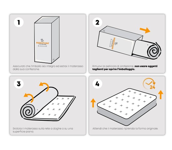 Matelas Mémoire de Forme modèle RAINBOW - Marcapiuma