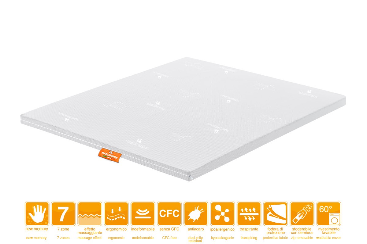 New Memory Topper model LEVANTE - Marcapiuma