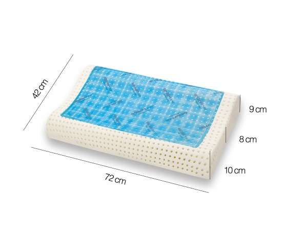 Gel Memory Foam Pillow model Fresh Gel wave-shaped
