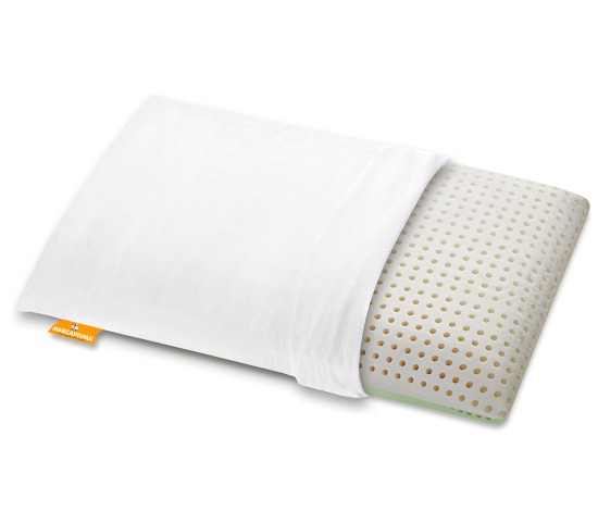 Cuscino in Memory modello Bio Double Aloe Foderina 100% Cotone con zip - Marcapiuma