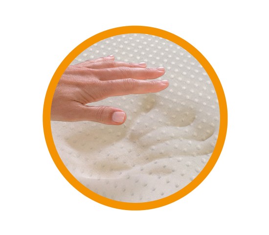 Double Memory Foam Pillow model Bio Double Aloe soap-shaped