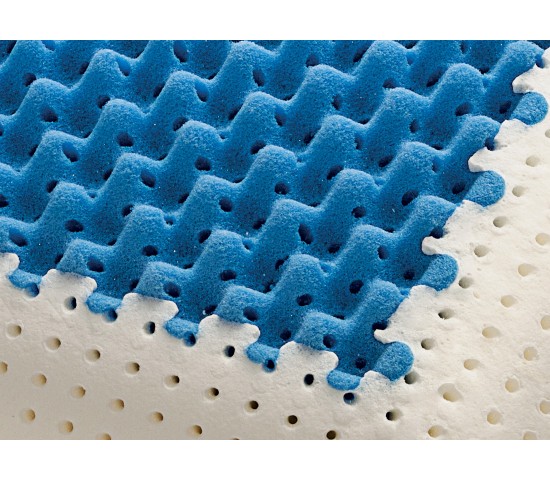 Cuscino in Memory modello Air Massage particolare inserto traspirante - Marcapiuma