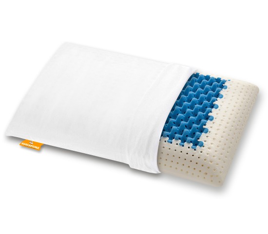 Viscoschaum Kopfkissen mit Blue Air Atmungsaktive Seite