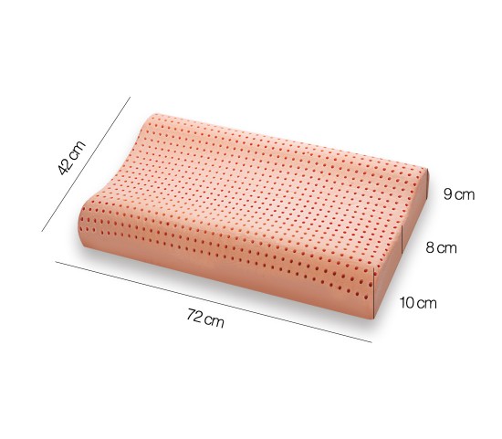 Washable Memory Foam Pillow model Bio Clean wave-shaped