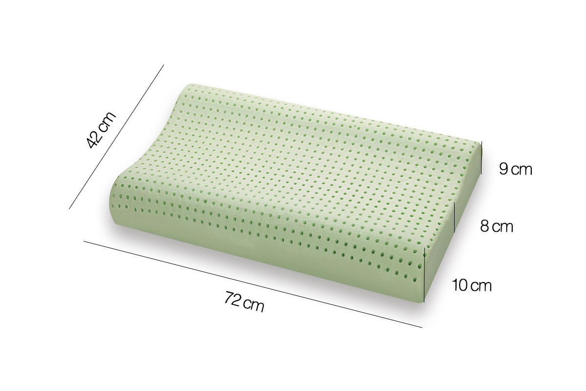 Almohada Bio Viscoelástica modelo BIO GREEN ondulada