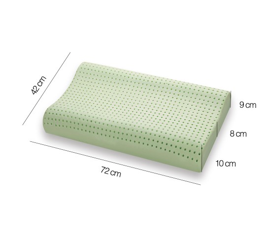 Almohada Bio Viscoelástica modelo BIO GREEN ondulada
