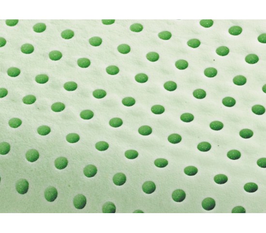 Bio Memory Foam Pillow model Bio Green wave-shaped