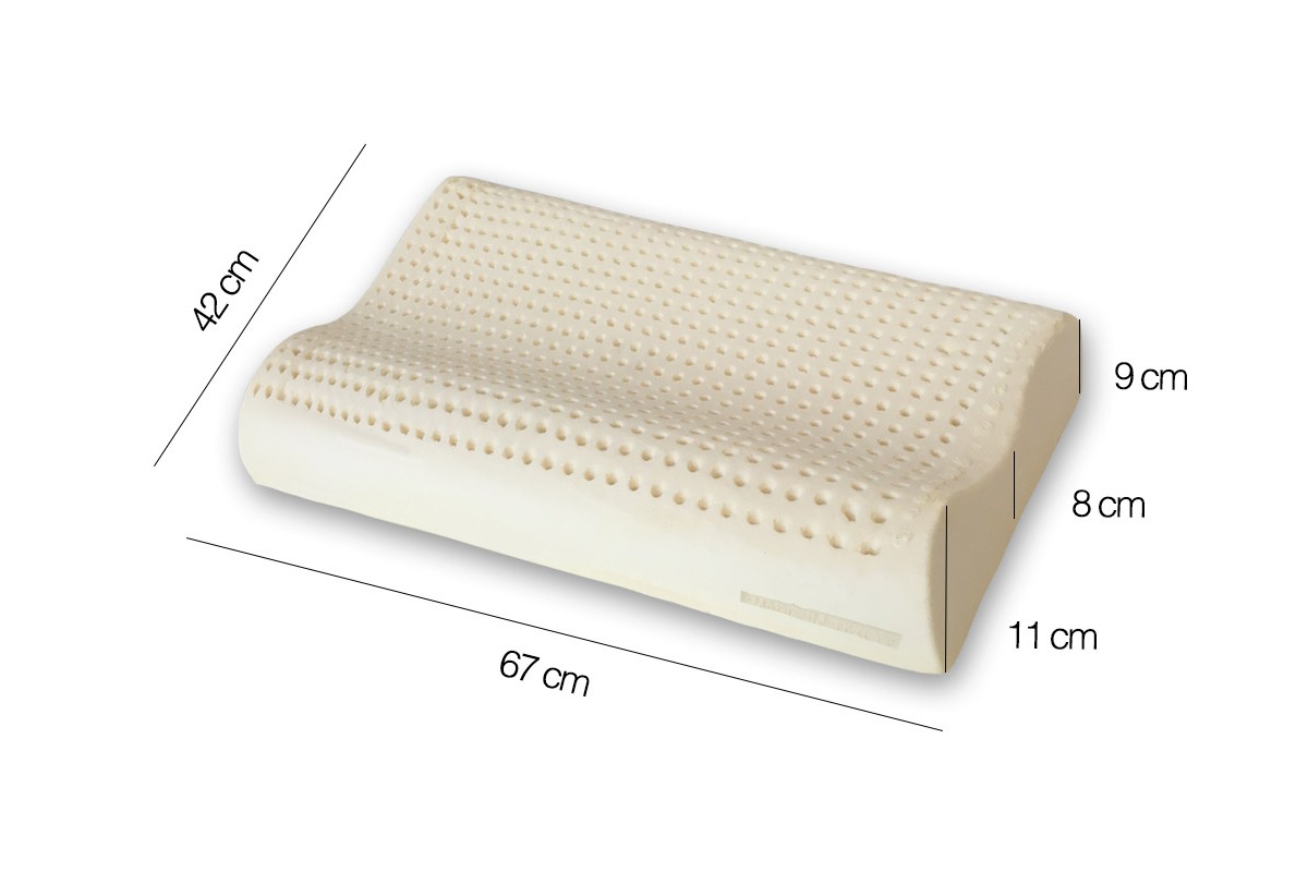 Almohada de Látex Natural modelo ondulado