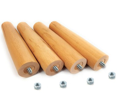 Kit piedi letto rete a doghe legno di faggio Nature Med - Marcapiuma 2