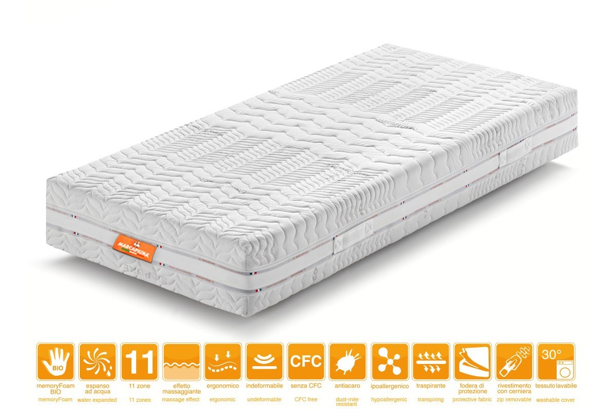 Matelas Mémoire de Forme modèle BIO PARADISE - Marcapiuma