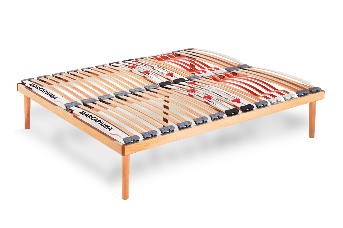 Rete a doghe modello NATURE MED fissa Matrimoniale - Marcapiuma