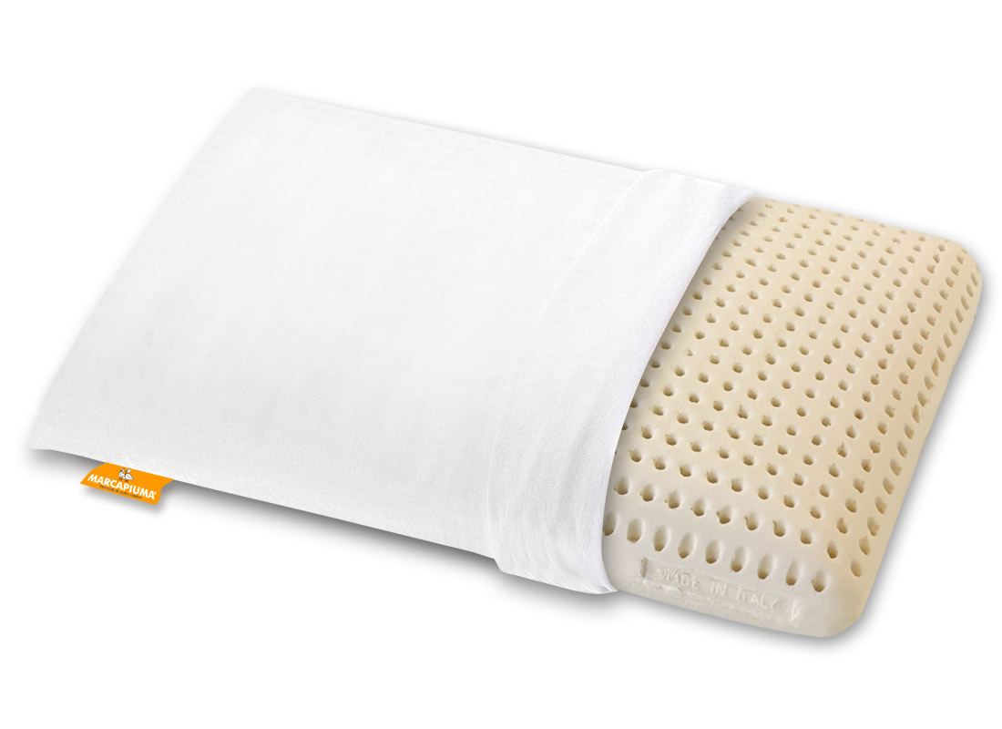 Cuscino-Lattice-Naturale-saponetta-Foderina-Cotone - Marcapiuma