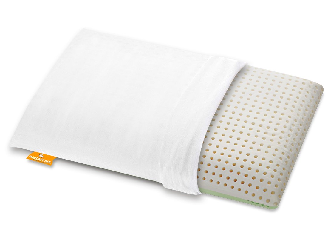 Cuscino in Memory Bio Double Aloe con Zip e foderina in Cotone - Marcapiuma