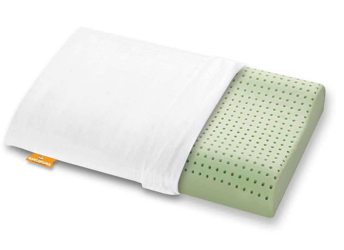 Cuscino-Memory-Bio-Green-ONDA-Zip-Cotone - Marcapiuma