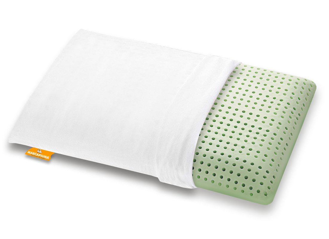 Cuscino-Memory-Bio-Green-Zip-Cotone - Marcapiuma