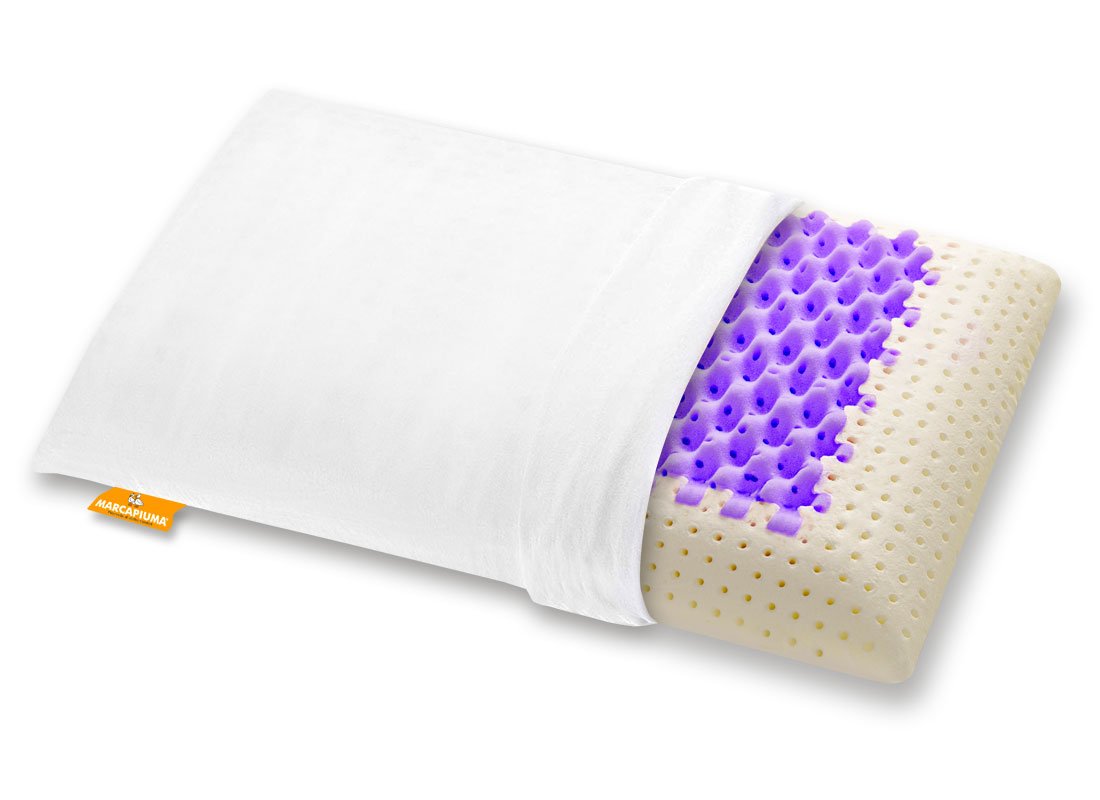 Cuscino in Memory modello Premium Purple foderina cotone - Marcapiuma