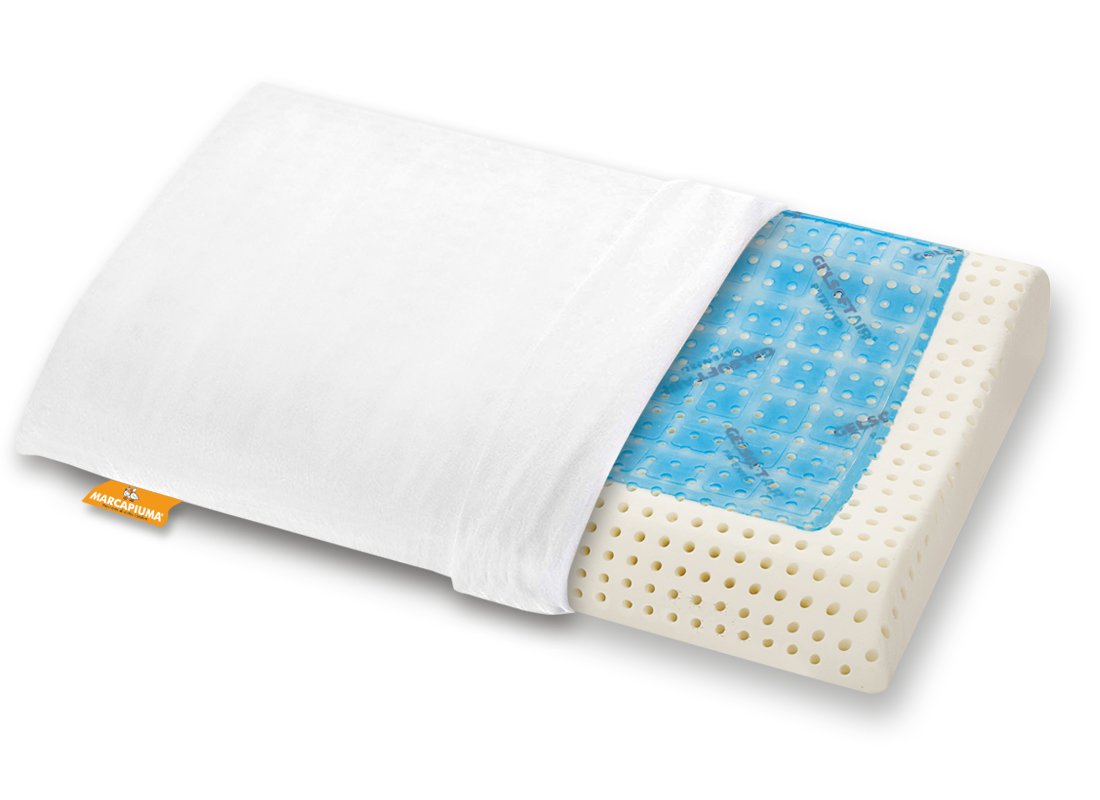 Cuscino-Memory-Slow-Gel-ONDA-Zip-Cotone - Marcapiuma