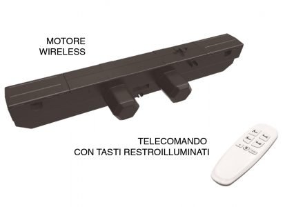 Motore wireless con telecomando retroilluminato - Marcapiuma