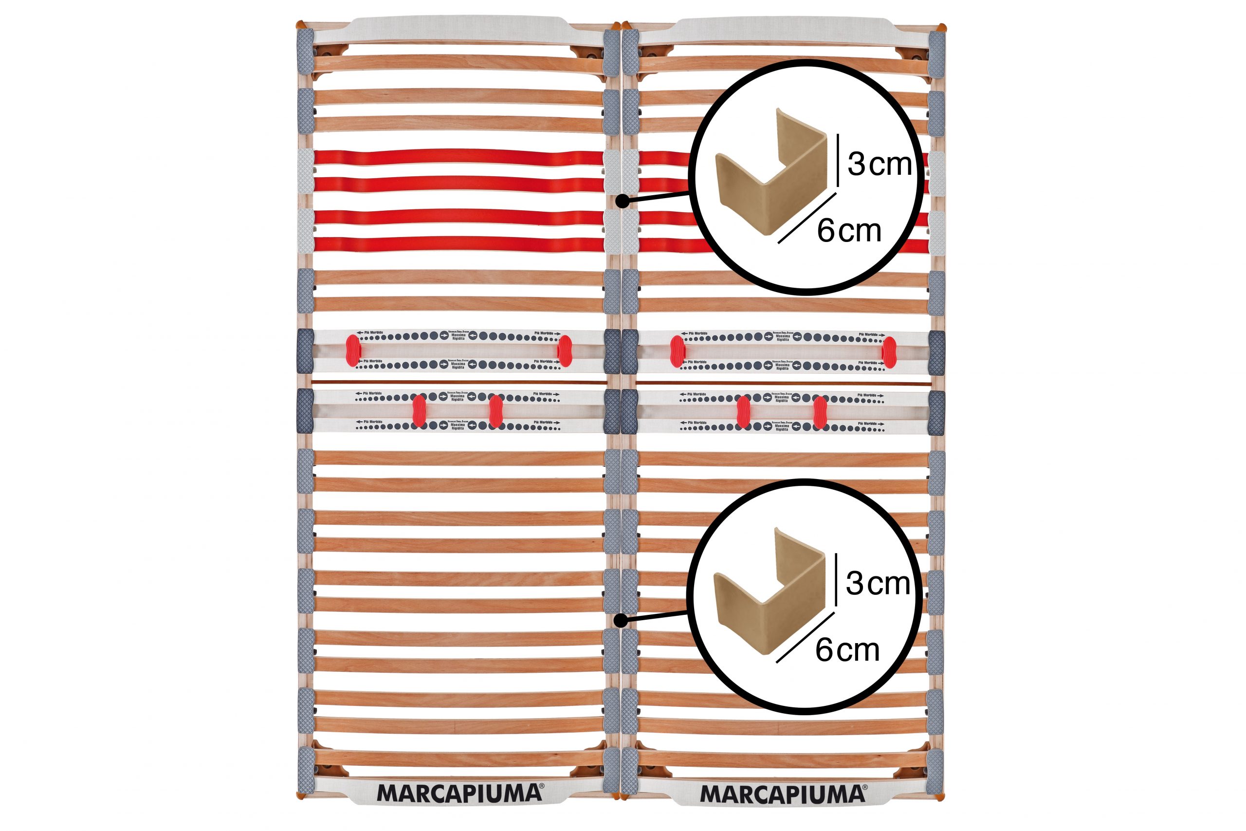 Rete a doghe Nature Med coppia Ganci Unione - Marcapiuma